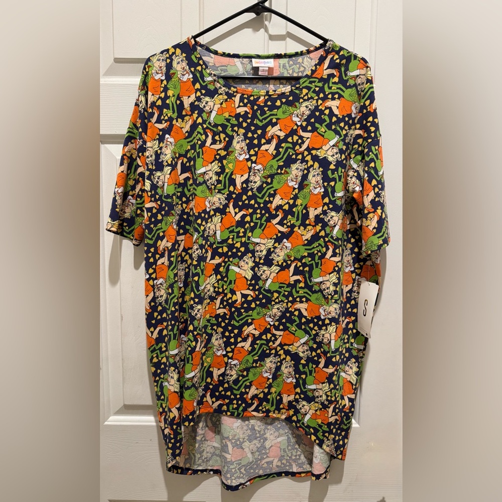 LuLaRoe Disney Women's Irma Shirt Miss Piggy Kermit the Frog size small